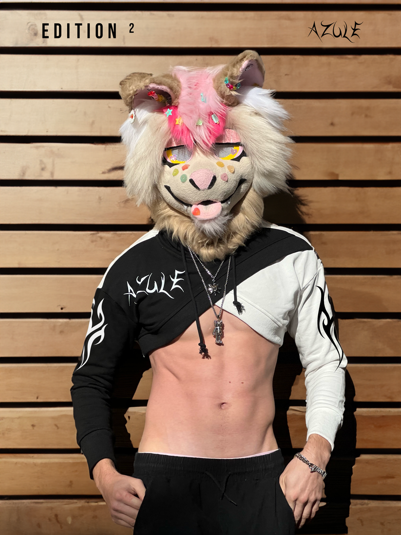 AZULE Furry Crop Top Hoodie Edition 2 | Official Merch – AZULE ...